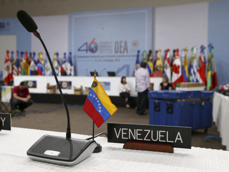 OEA aprueba reunión de cancilleres para definir acciones sobre crisis de Venezuela OEA aprueba reunión de cancilleres para definir acciones sobre crisis de Venezuela