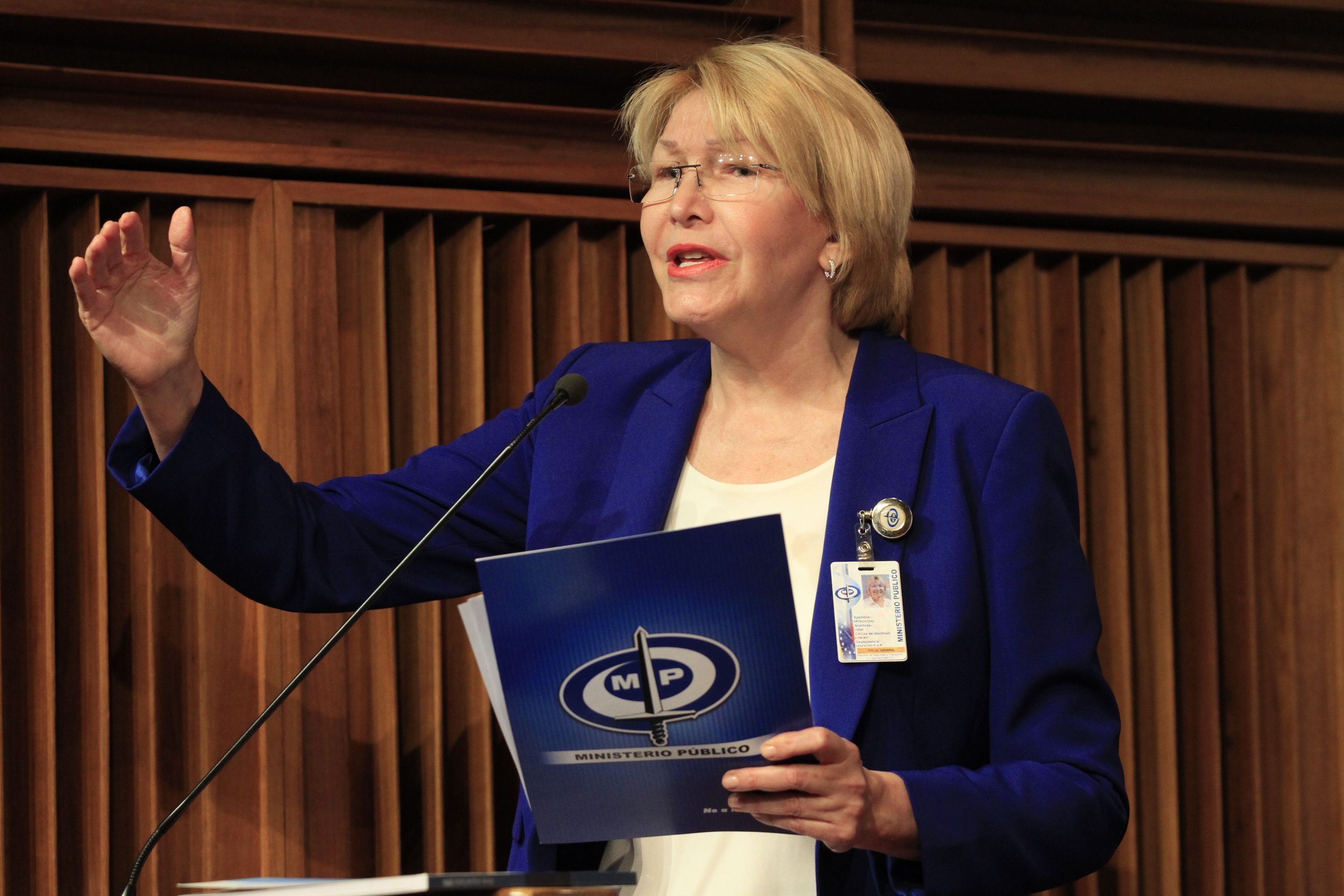 Ortega Díaz desconoce su remoción — Venezuela