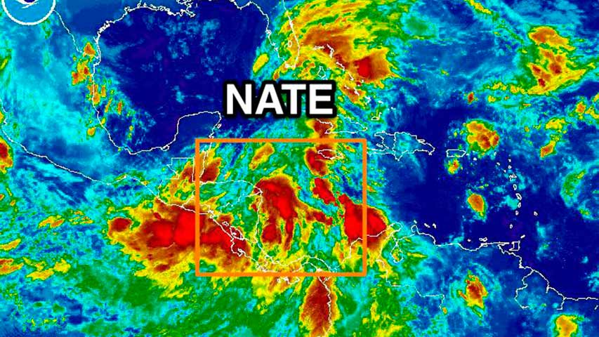 Nate avanza con categoría de huracán hacia la costa de EEUU 