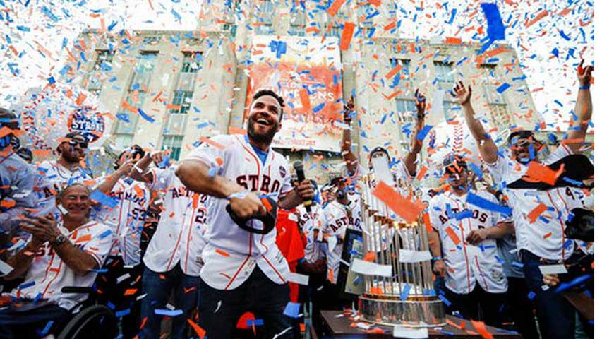 Houston celebra su primer título de Serie Mundial