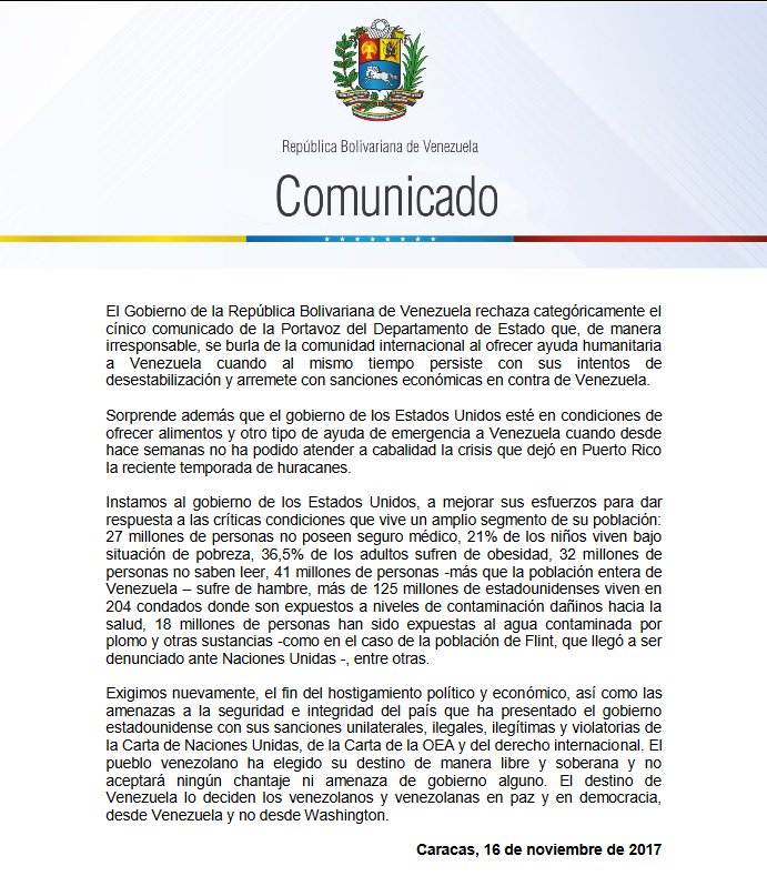COMUNICADO