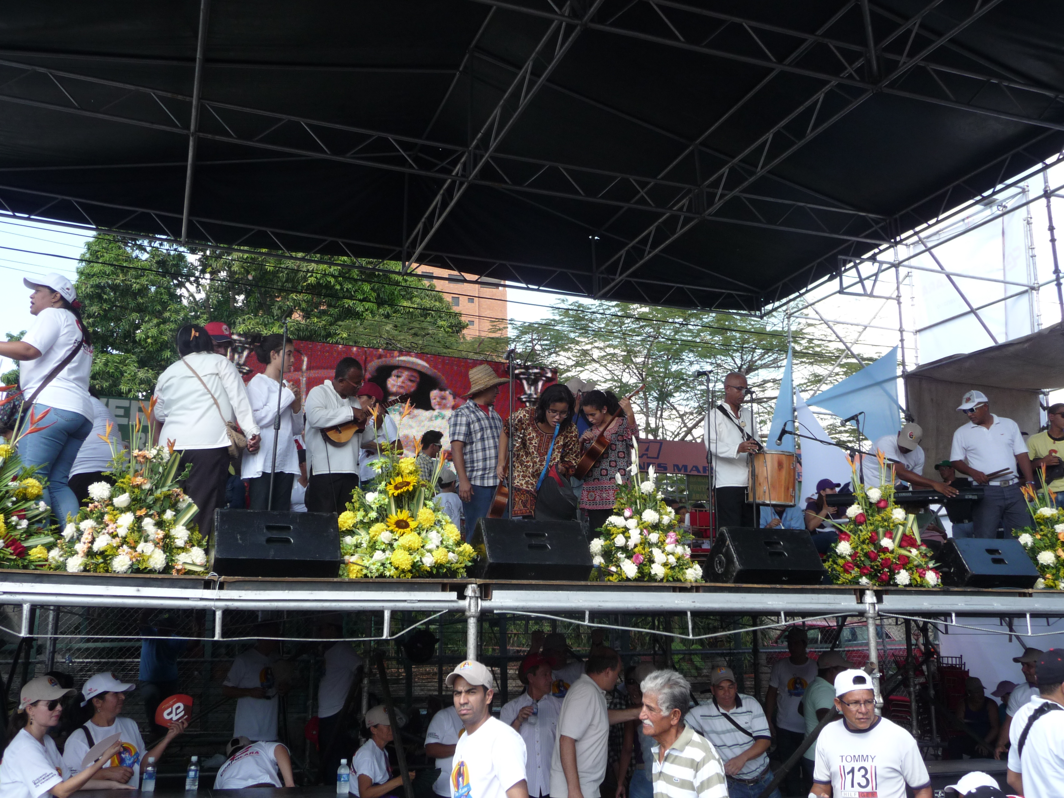Corpolara presente en la procesión de la Divina Pastora