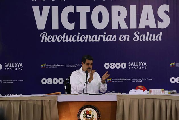 Maduro, aprobó recursos para la adquisición de equipos de salud.