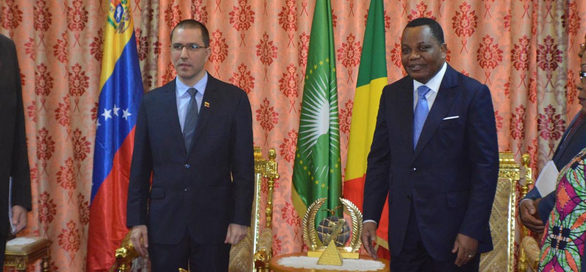 Canciller Arreaza arribó al Congo para fortalecer cooperación bilateral