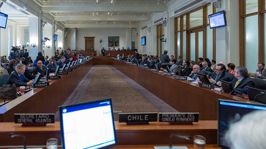 OEA aprueba resolución que pide se reconsidere elecciones del 22-A Compártelo