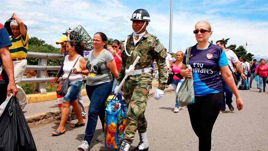 Autoridades registran en solo ocho días a 63.929 venezolanos en Colombia