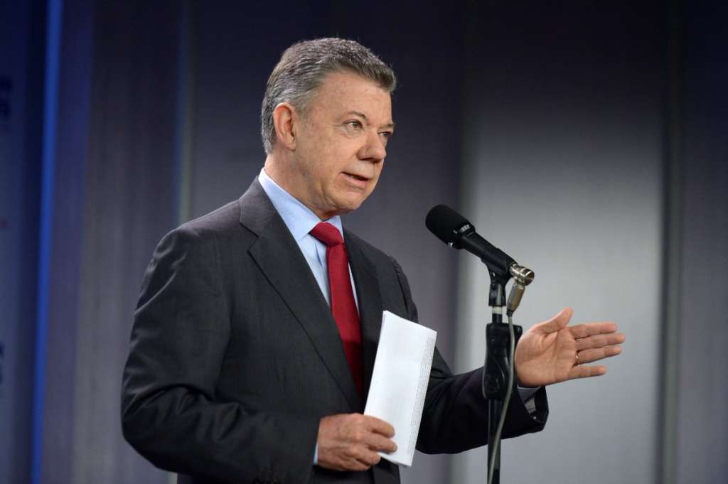 Actual Presidente de Colombia, Juan Manuel Santos.