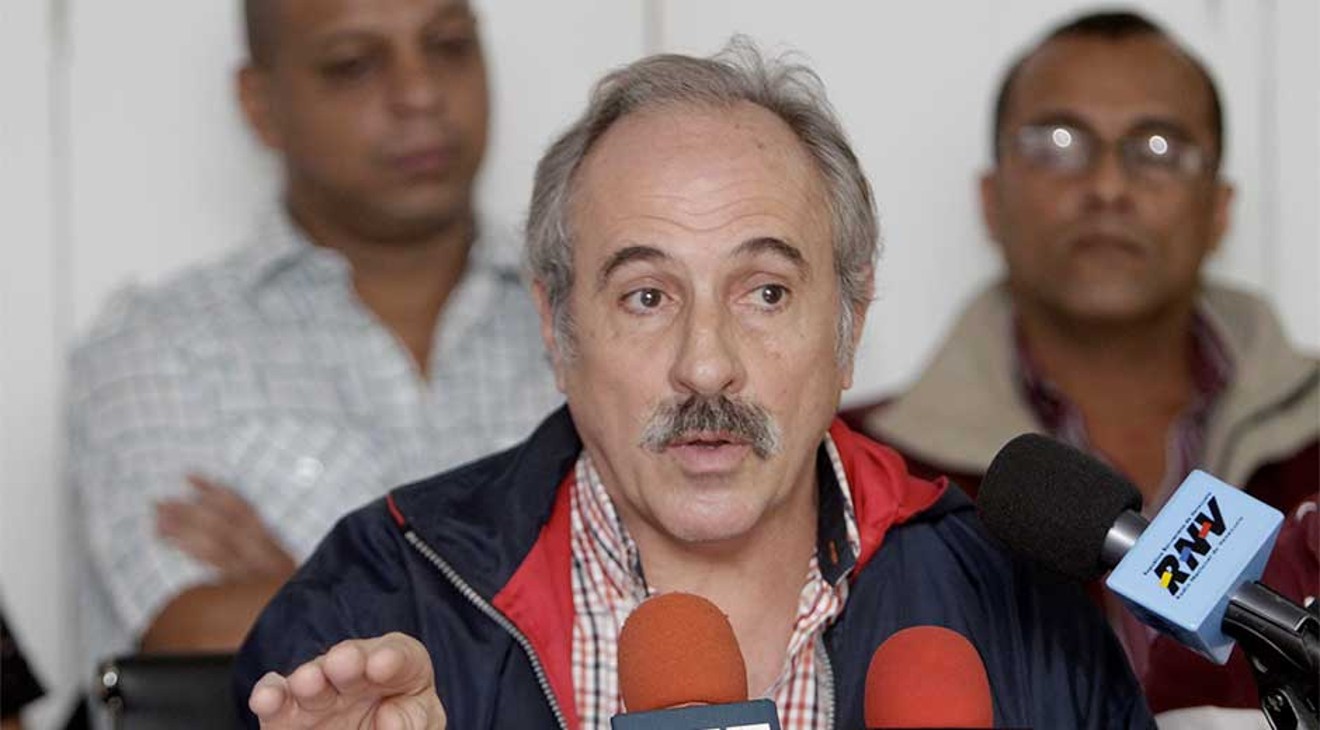 Coordinador general de la Central Bolivariana Socialista de Trabajadores (CBST), Carlos López.