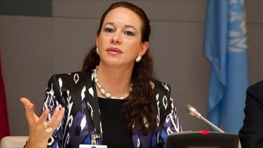 Ministra de exteriores de Ecuador María Fernanda Espinosa