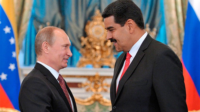Vladimir Putin y Nicolás Maduro. 