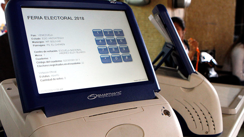 Maquinas de votación