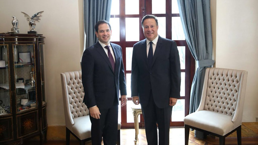 Marco Rubio y Juan Carlos Varela