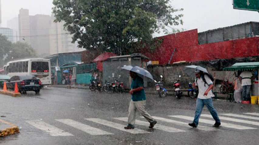 Precipitaciones dispersas se registrarán este sábado en el país