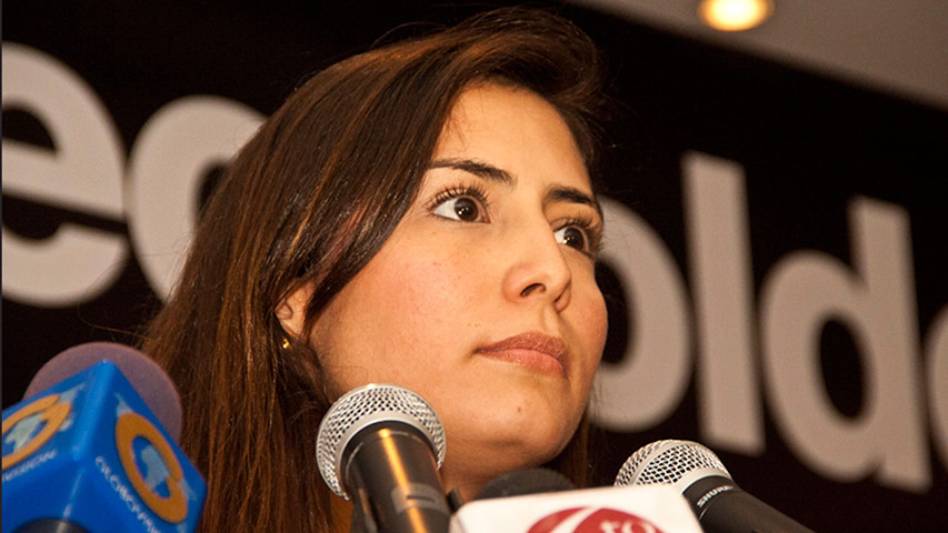 Patricia Gutiérrez, esposa de Daniel Ceballos.