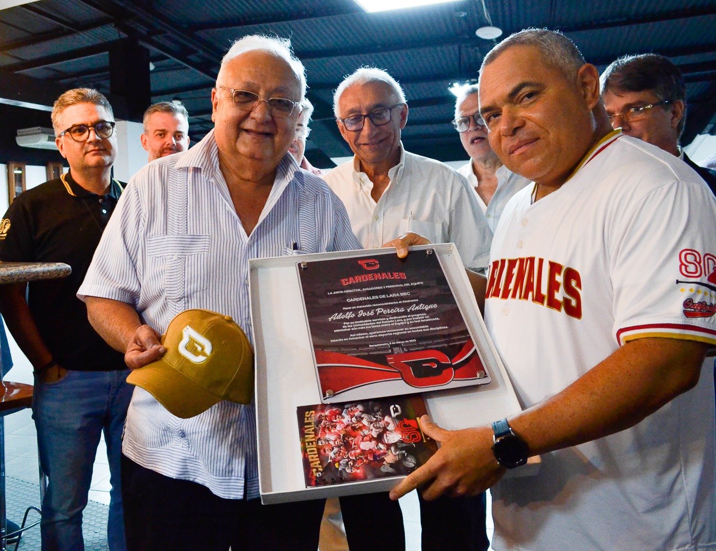 Cardenales de Lara otorgó reconocimiento al Gobernador Adolfo Pereira