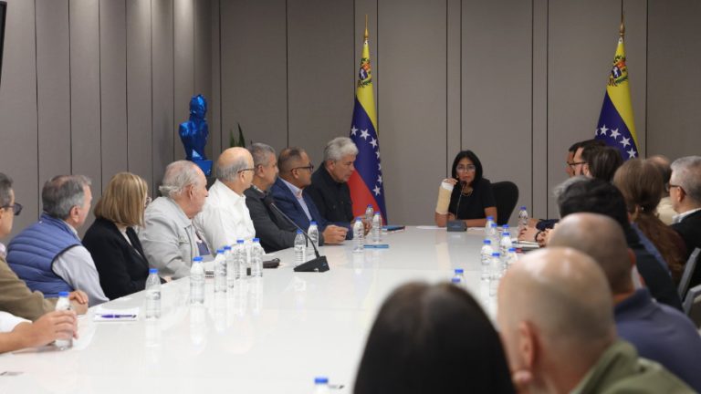 Vicepresidenta Rodríguez se reunió con representantes del sector